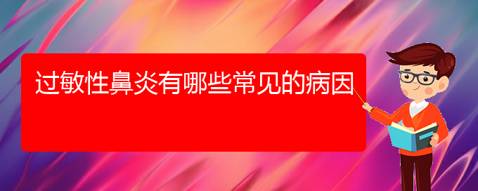 (貴陽(yáng)過(guò)敏性鼻炎手術(shù)好的醫(yī)院)過(guò)敏性鼻炎有哪些常見(jiàn)的病因(圖1)