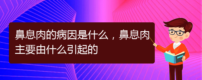(貴陽(yáng)鼻息肉治療哪家好)鼻息肉的病因是什么，鼻息肉主要由什么引起的(圖1)