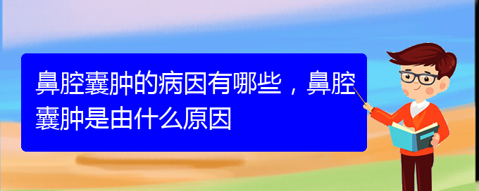 (貴陽(yáng)看鼻腔腫瘤到醫(yī)院應(yīng)該掛什么科)鼻腔囊腫的病因有哪些，鼻腔囊腫是由什么原因(圖1)