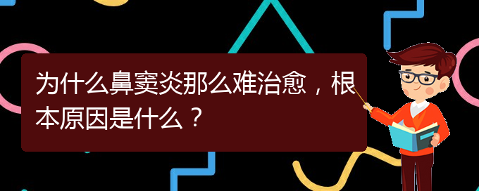 (貴陽治療鼻竇炎要多少費用)為什么鼻竇炎那么難治愈，根本原因是什么？(圖1)