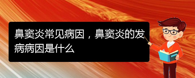 (貴陽治療鼻竇炎的醫(yī)院是哪家)鼻竇炎常見病因，鼻竇炎的發(fā)病病因是什么(圖1)