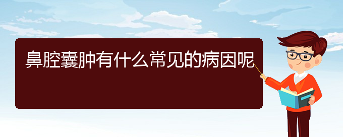 (貴陽(yáng)看鼻腔腫瘤要花多少錢(qián))鼻腔囊腫有什么常見(jiàn)的病因呢(圖1)