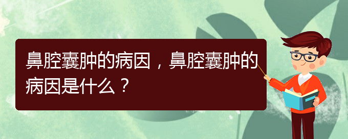 (貴陽(yáng)中醫(yī)可以看鼻腔腫瘤嗎)鼻腔囊腫的病因，鼻腔囊腫的病因是什么？(圖1)