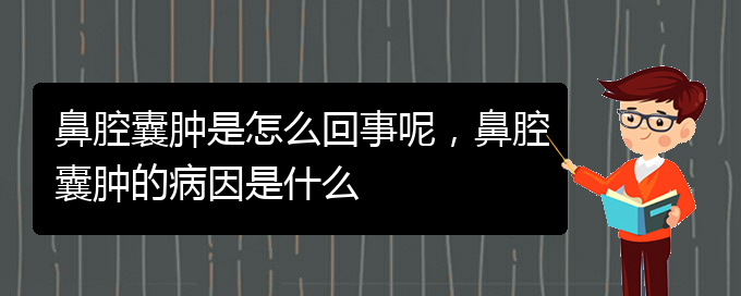 (貴陽哪個醫(yī)院看鼻腔乳頭狀瘤比較好)鼻腔囊腫是怎么回事呢，鼻腔囊腫的病因是什么(圖1)
